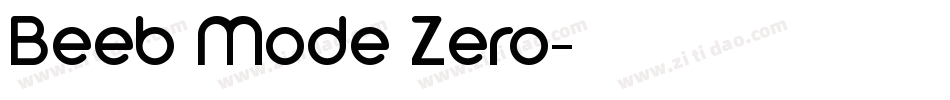 Beeb Mode Zero字体转换